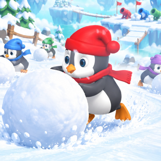 Snowball Rush: Penguin Race icon